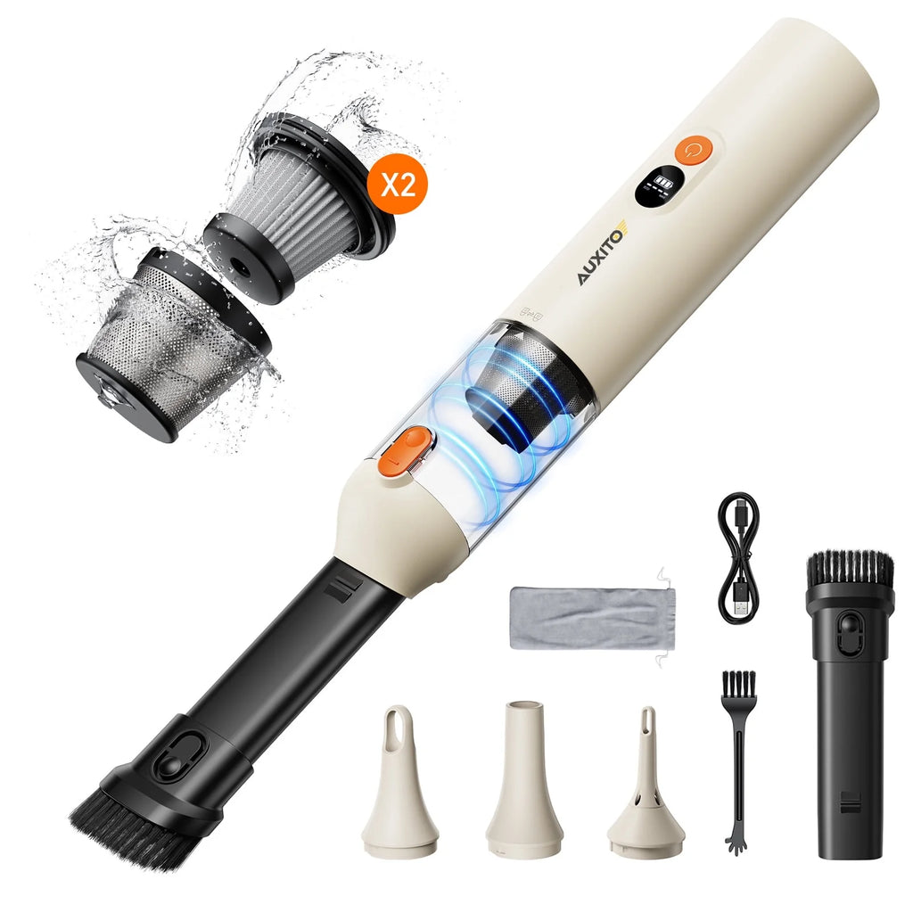 Car Vacuum Cleaner Cordless, 14000Pa 6000Mah High Power Long Endurance, Strong Suction Handheld Portable Car Vacuum for Car, Office