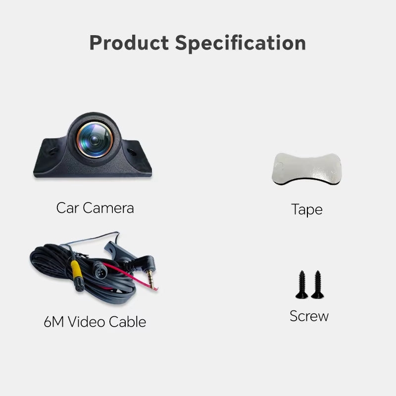 AHD 1080P Car Rear View Camera 170° Fisheye Golden Lens Full HD Night Vision Vehicle Reversing Front Cameras 360 for Dash Cam