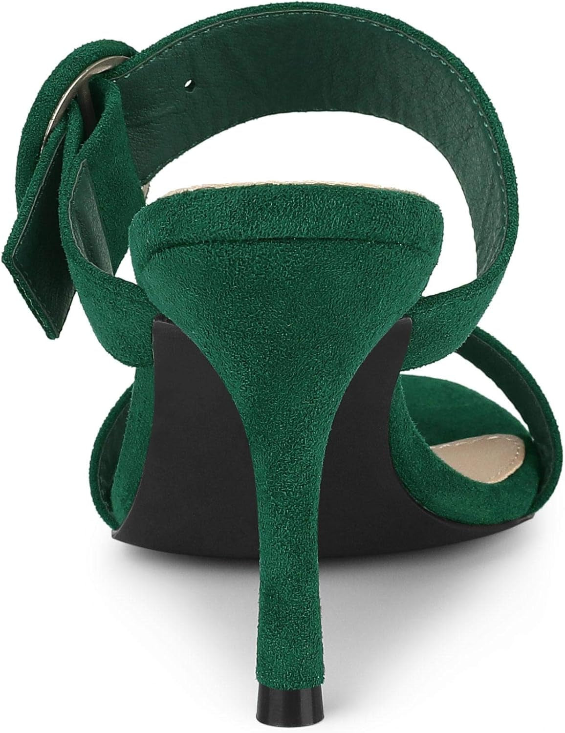 Women'S Opened Toe Buckle Stiletto Heels Slide Sandals