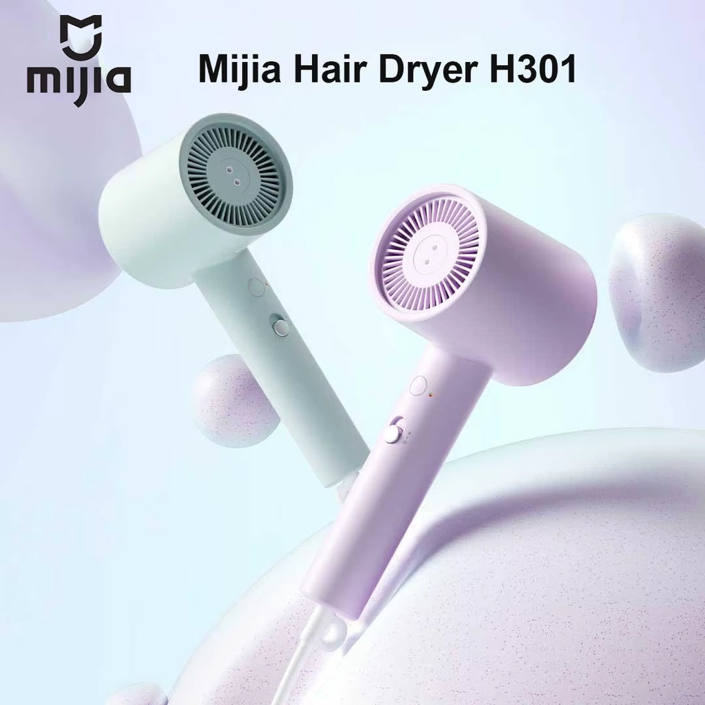Hair Dryer H301- 220V Portable Professionnel Care Negative Ions Mini Travel Hairdryer Smart Overheating Protection