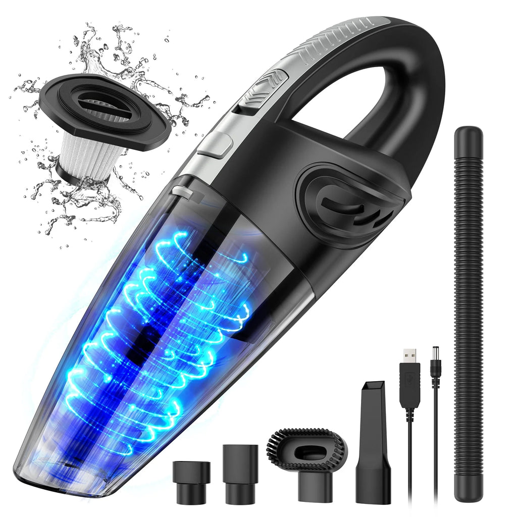 Cordless Handheld Vacuum with 10000PA Powerful Suction, Portable Rechargeable Car Vacuum Cleaner for Car,Home