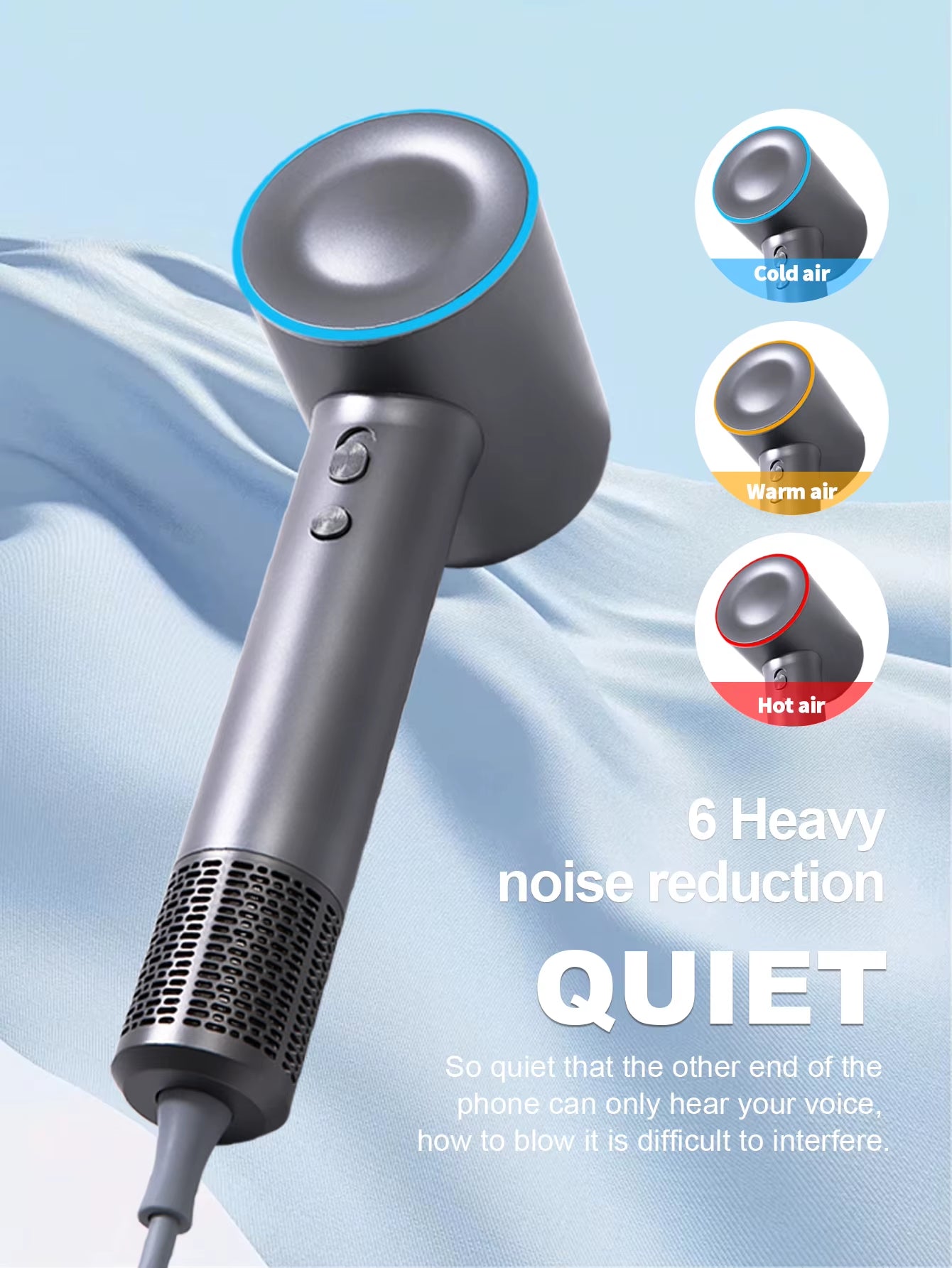 M21 High Power Quick Dry Hairdryer Negative Ion Hairdryer Hot & Cold Brush Hairdryer Powerful Hairdryer Hairdressing Salon Tools