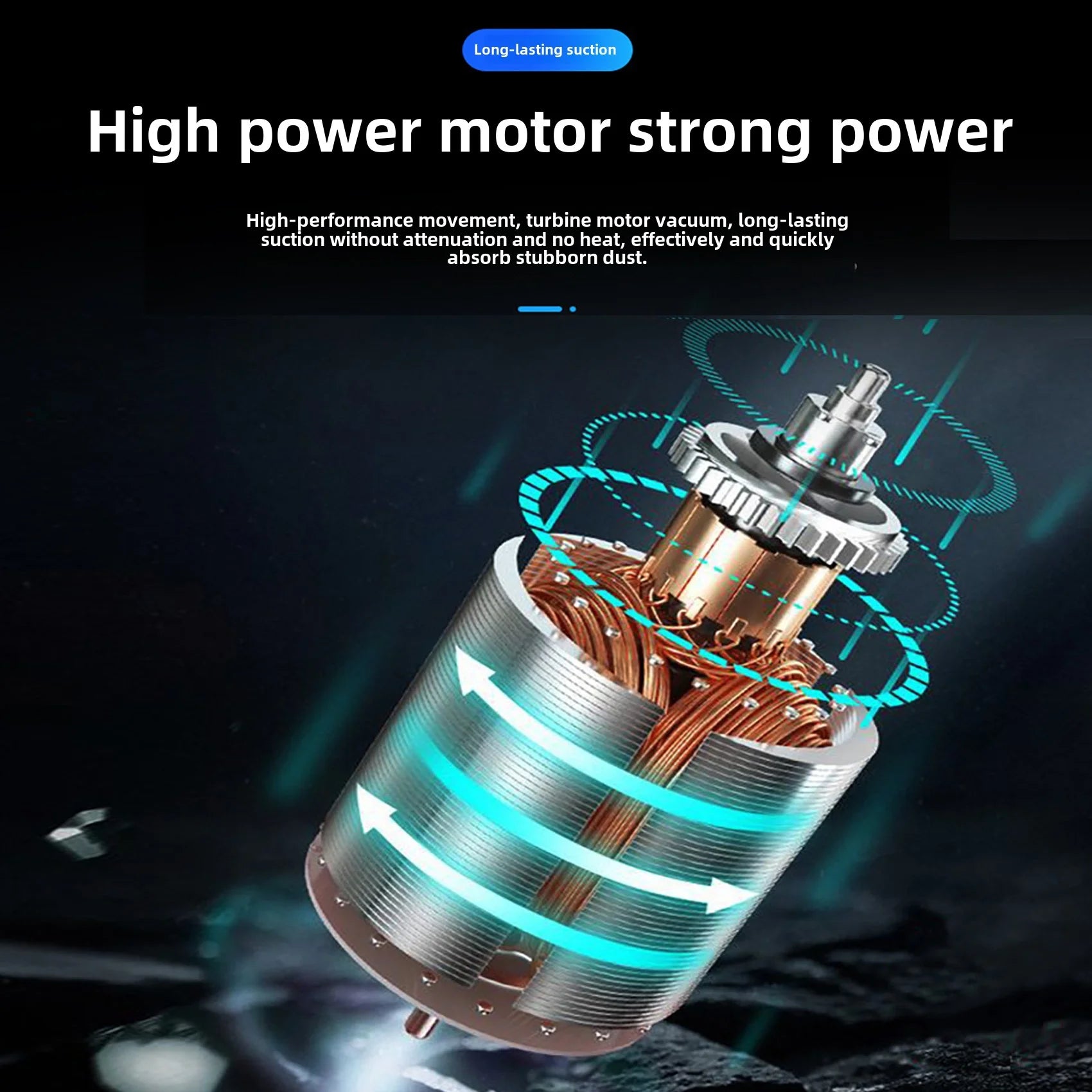 Cordless Handheld Vacuum with 10000PA Powerful Suction, Portable Rechargeable Car Vacuum Cleaner for Car,Home