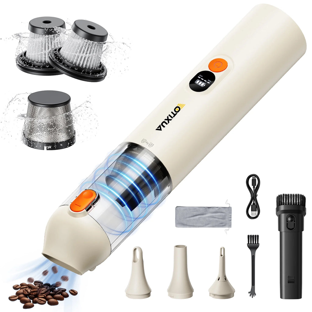 Car Vacuum Cleaner Cordless, 14000Pa 6000Mah High Power Long Endurance, Strong Suction Handheld Portable Car Vacuum for Car, Office